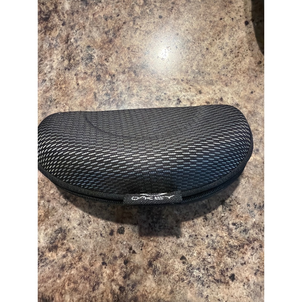 Oakley Soft Vault Sunglasses Case‎ Black Grey Woven Zip Closure Sport Eyewear